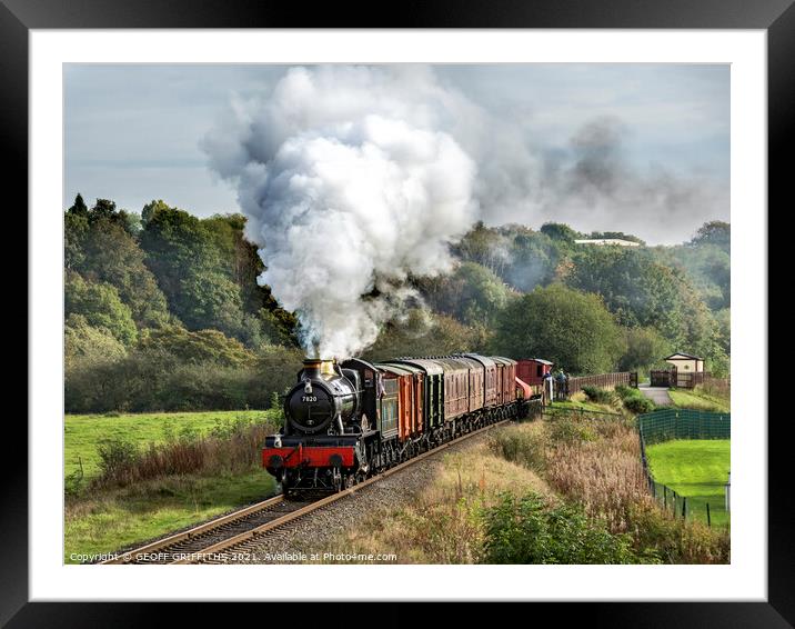 7820 East Lancs railway Framed Mounted Print by GEOFF GRIFFITHS