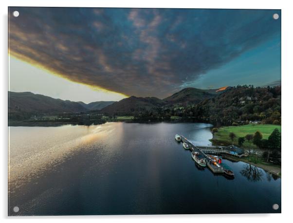Glenridding Sunrise Acrylic by Dave Hudspeth Landscape Photography