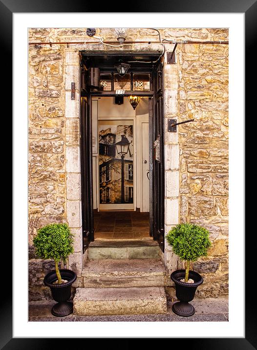 A Doorway Framed Mounted Print by Lynne Morris (Lswpp)