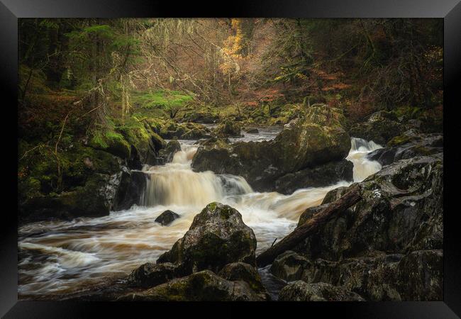 The River Braan at Dunkeld Framed Print by Anthony McGeever