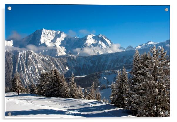 Courchevel 1850 3 Valleys French Alps France Acrylic by Andy Evans Photos