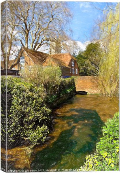 By Winchester College Canvas Print by Ian Lewis