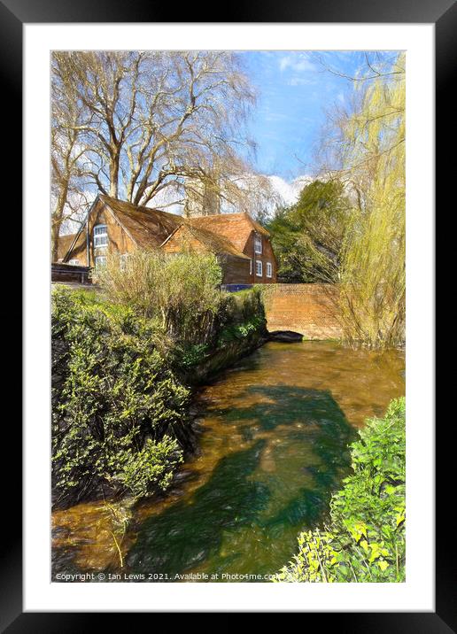 By Winchester College Framed Mounted Print by Ian Lewis