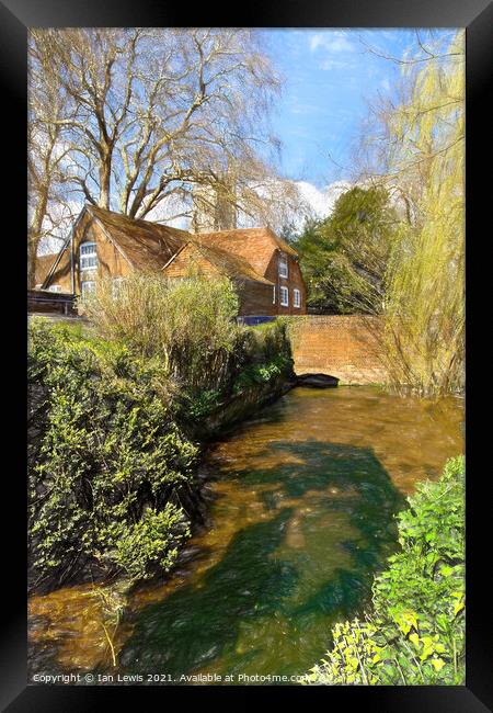 By Winchester College Framed Print by Ian Lewis