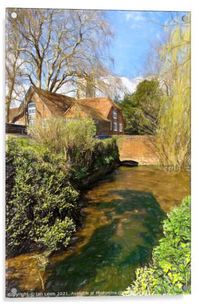 By Winchester College Acrylic by Ian Lewis