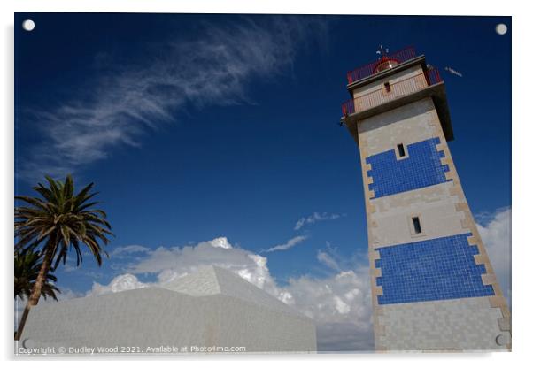 Majestic Santa Marta Lighthouse Acrylic by Dudley Wood