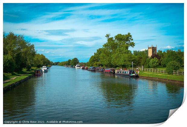 Gloucester & Sharpness Canal at Frampton on Severn Print by Chris Rose