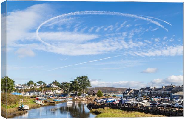 B1 bombers circling above Abersoch Canvas Print by Jason Wells