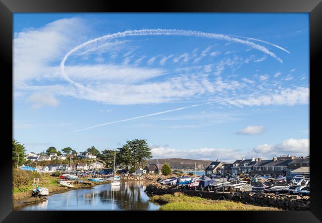 B1 bombers circling above Abersoch Framed Print by Jason Wells