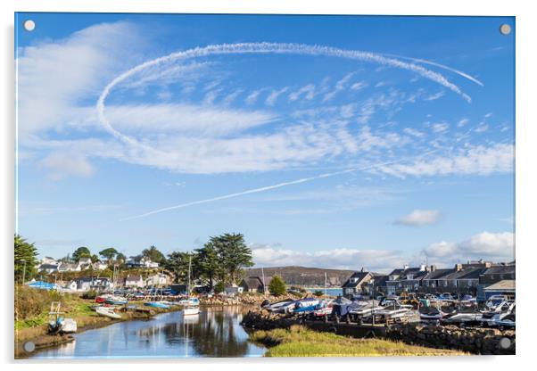 B1 bombers circling above Abersoch Acrylic by Jason Wells