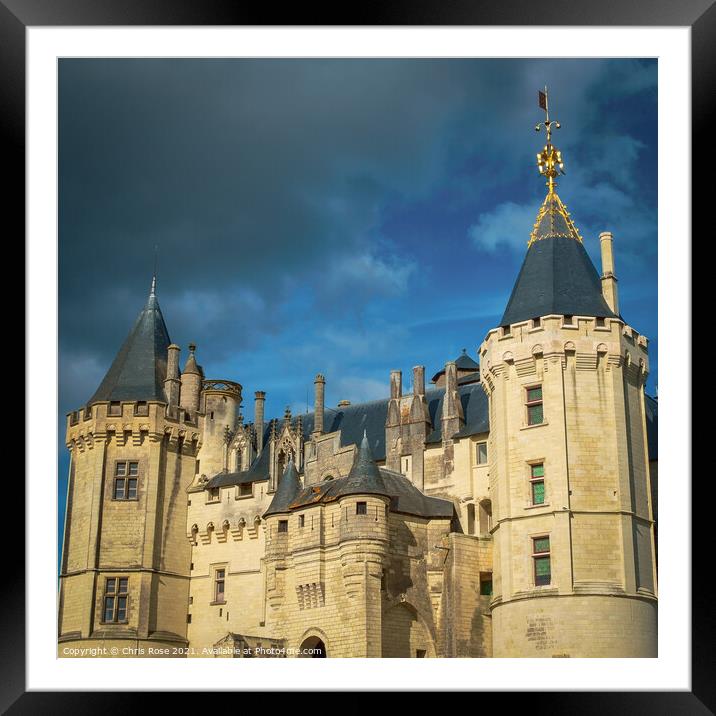 Chateau de Saumur Framed Mounted Print by Chris Rose