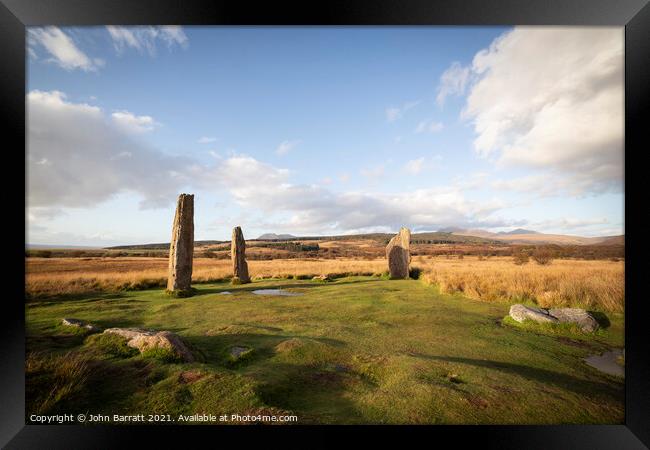 Machrie Moor Stone Circle 2 Framed Print by John Barratt