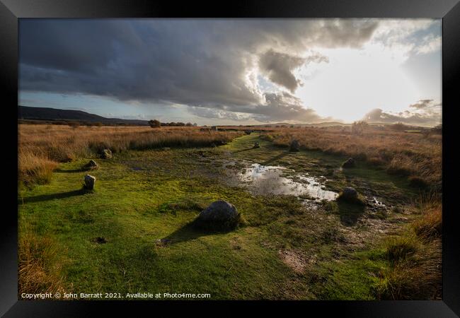 Machrie Moor Stone Circle 11 Framed Print by John Barratt