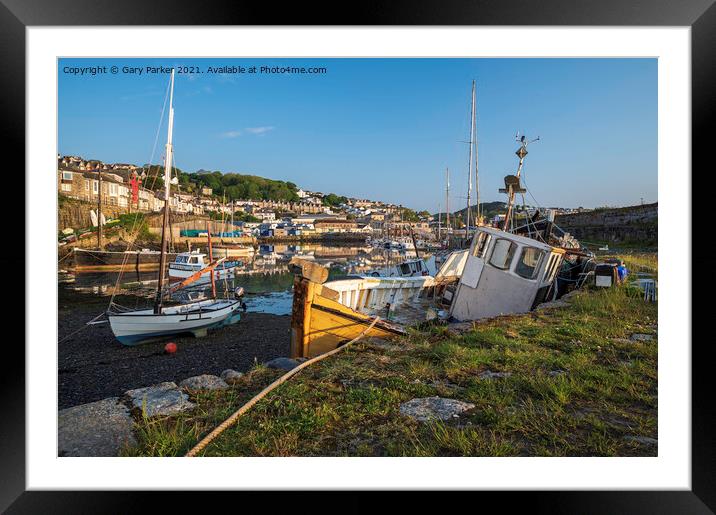 Newlyn Harbour Framed Mounted Print by Gary Parker