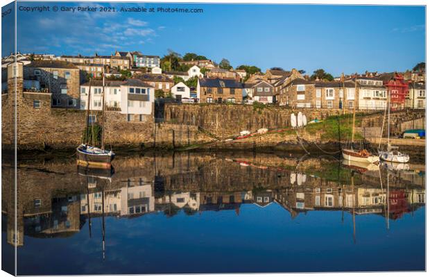 Newlyn Reflections Canvas Print by Gary Parker