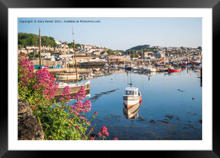 Newlyn Harbour View Framed Mounted Print by Gary Parker