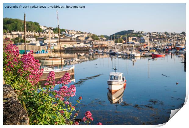 Newlyn Harbour View Print by Gary Parker