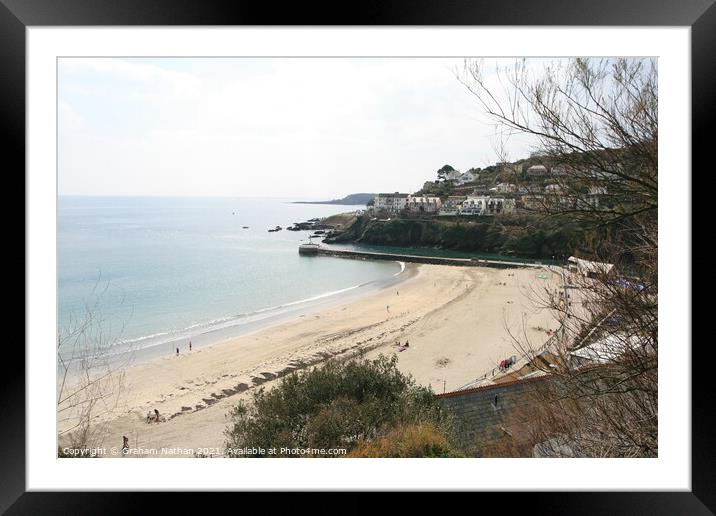 Golden Glory at Looe Beach Framed Mounted Print by Graham Nathan