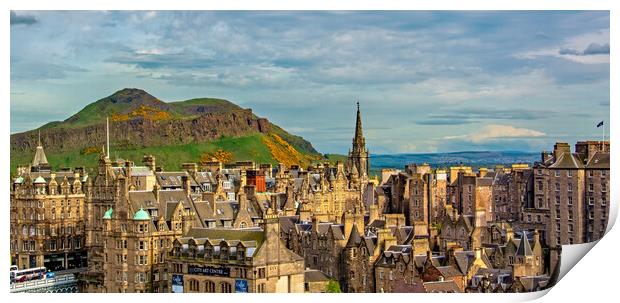 Another view from the Scott Monument  Print by Joyce Storey