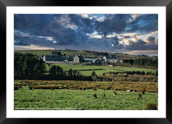 Brooding Dartmoor Landscape Framed Mounted Print by Roger Mechan
