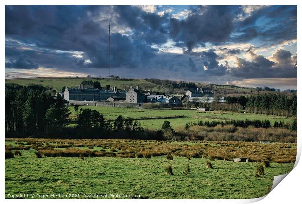 Brooding Dartmoor Landscape Print by Roger Mechan