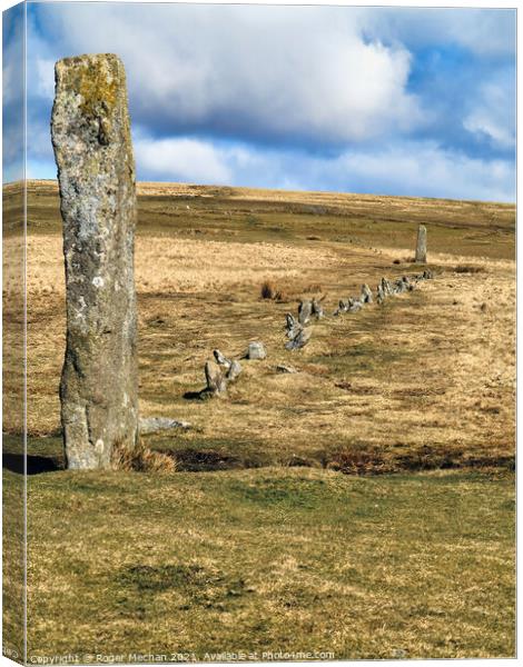 Mystical Megaliths of Drizzlecombe Canvas Print by Roger Mechan