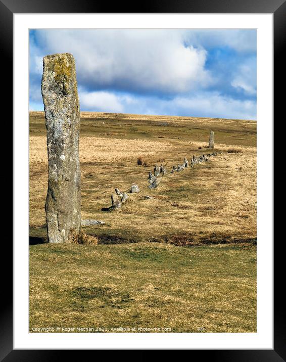 Mystical Megaliths of Drizzlecombe Framed Mounted Print by Roger Mechan
