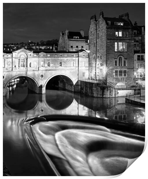   Pulteney Bridge & River Avon Bath Somerset Print by Darren Galpin