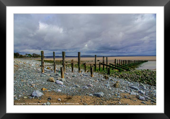 Majestic Storm Clouds over Morecombe Bay Framed Mounted Print by Michael Birch