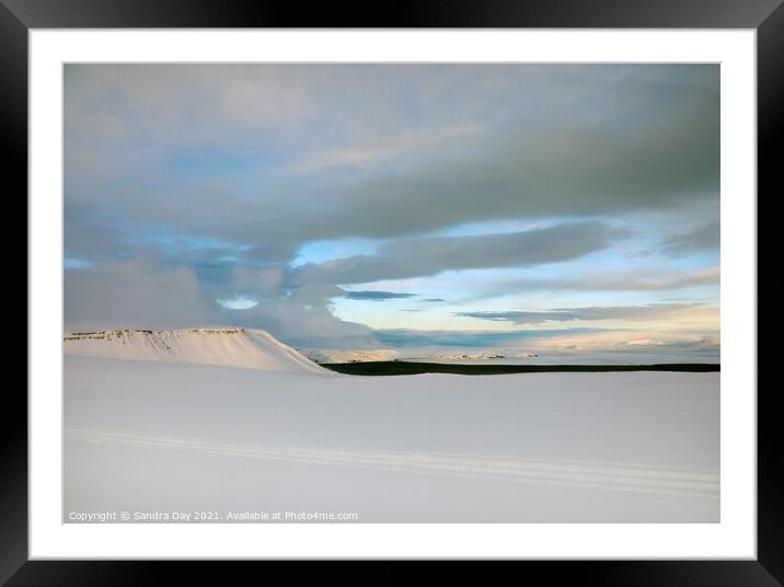 Iceland Glacier Framed Mounted Print by Sandra Day
