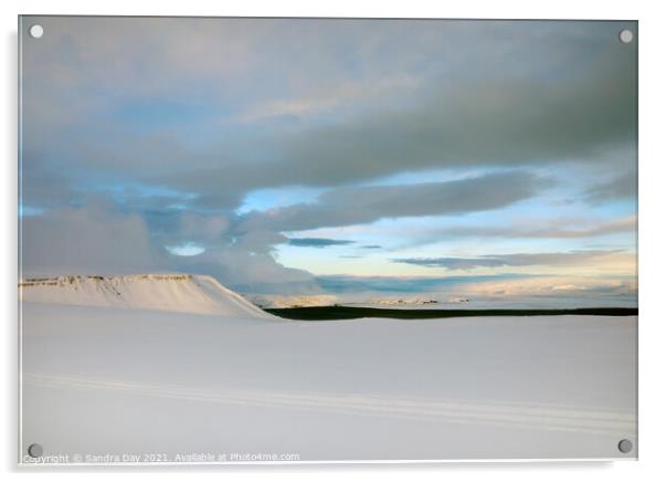 Iceland Glacier Acrylic by Sandra Day