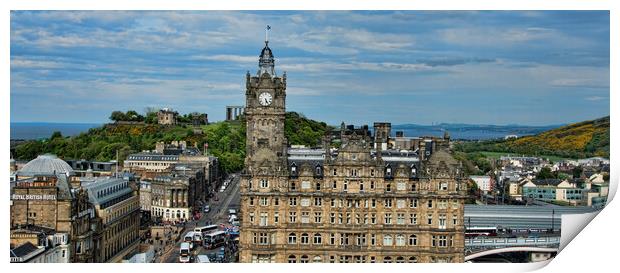 A Glimpse of Calton Hill Print by Joyce Storey