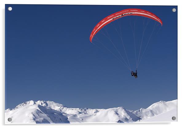Paragliding Acrylic by Thomas Schaeffer
