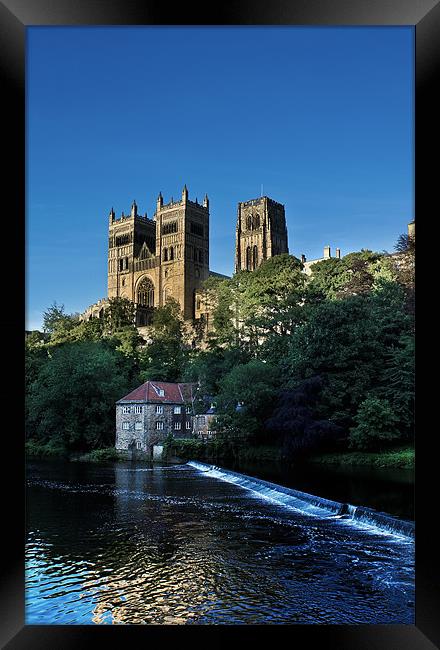 Durham Cathedral in the Evening Sun Framed Print by Kevin Tate