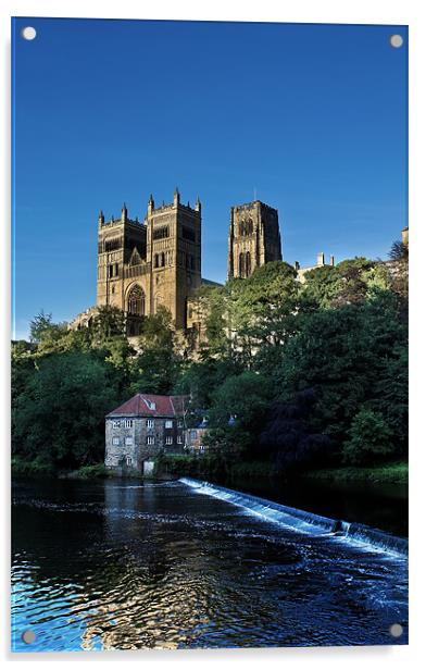 Durham Cathedral in the Evening Sun Acrylic by Kevin Tate