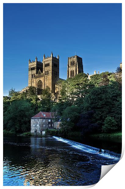 Durham Cathedral in the Evening Sun Print by Kevin Tate