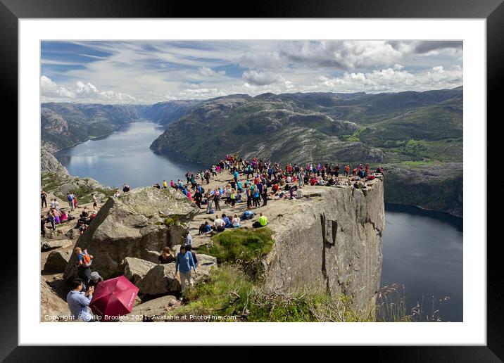 Preikestolen, Norway Framed Mounted Print by Philip Brookes