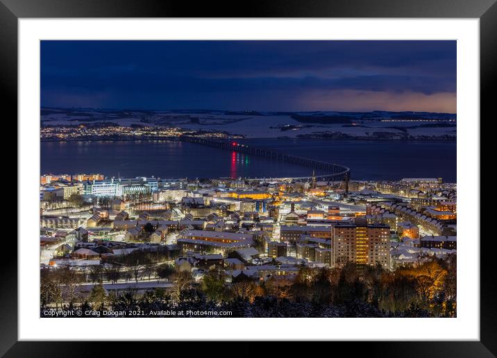 Winter in Dundee Framed Mounted Print by Craig Doogan
