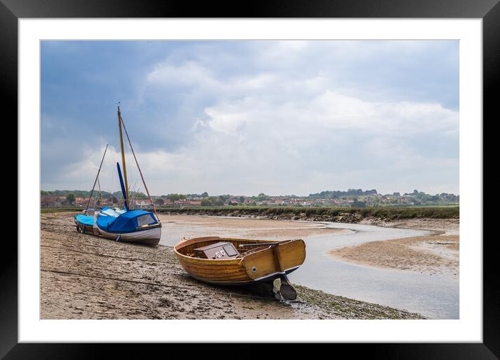 Wooden boats at Blakeney Framed Mounted Print by Jason Wells