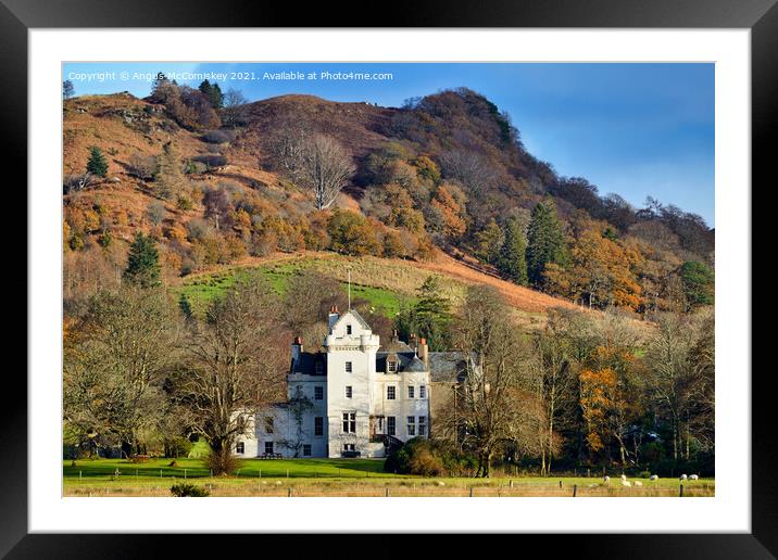 New Castle Lachlan on the Cowal Peninsula, Argyll Framed Mounted Print by Angus McComiskey