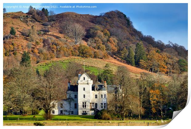New Castle Lachlan on the Cowal Peninsula, Argyll Print by Angus McComiskey