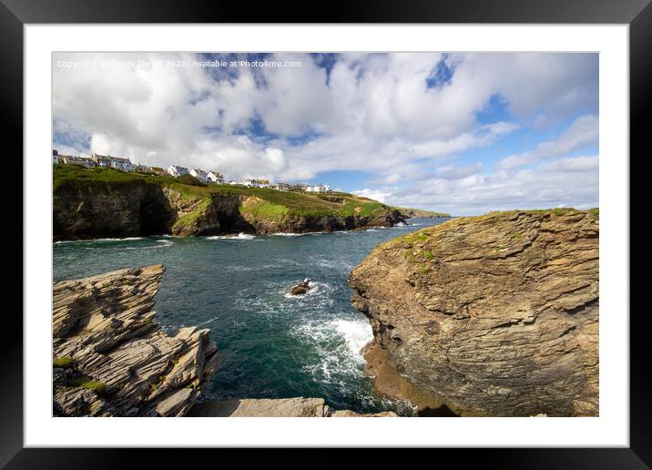 Majestic Headland Overlooking the Cornish Coast Framed Mounted Print by Derek Daniel