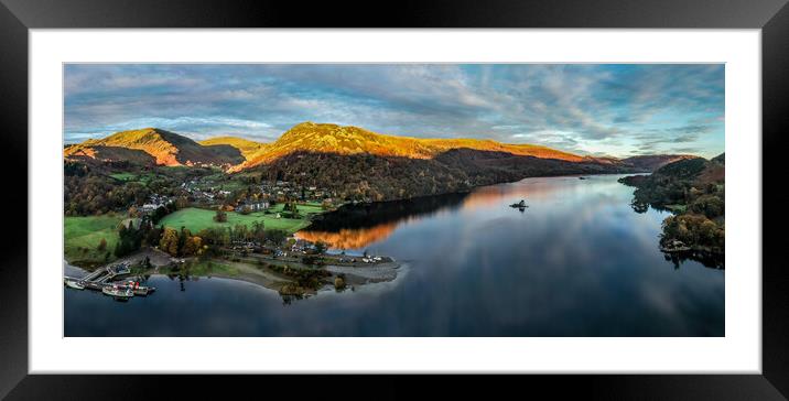 Glenridding Dawn, Ullswater Framed Mounted Print by Dave Hudspeth Landscape Photography