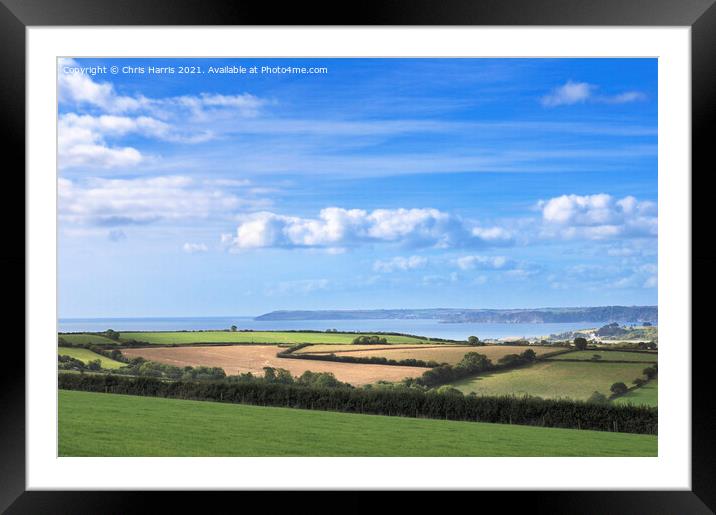 Land, Sea and Sky Framed Mounted Print by Chris Harris