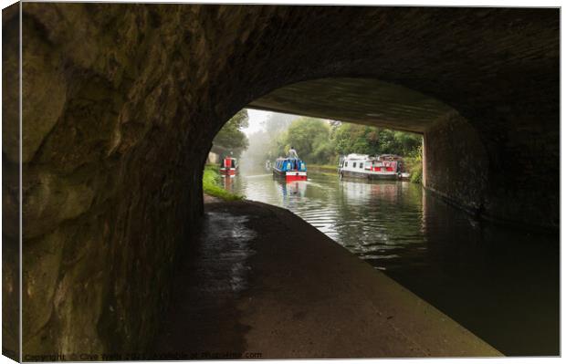 Under the bridge Canvas Print by Clive Wells