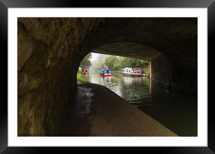 Under the bridge Framed Mounted Print by Clive Wells