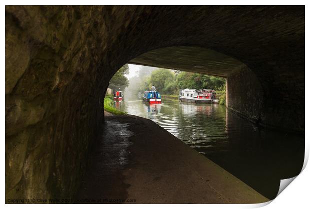Under the bridge Print by Clive Wells