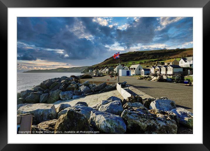 Beesands and Start Point South Devon. Framed Mounted Print by Roger Mechan