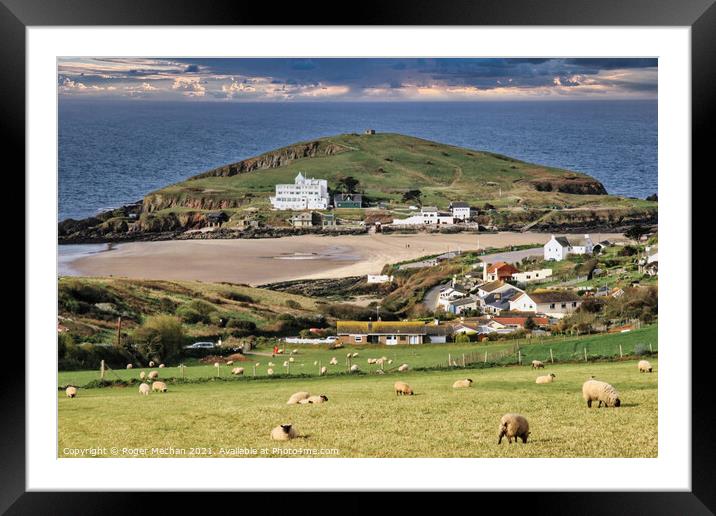 Coastal Serenity Framed Mounted Print by Roger Mechan