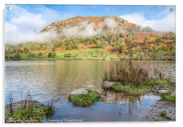 Low Clouds around Rydal Water in the Lake District, England Acrylic by Dave Collins